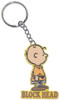 Peanuts Charlie Block Head Keychain