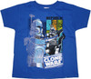 Star Wars Clone Wars Rex Grid Juvenile T Shirt