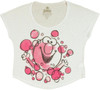 Mr Bubble Watercolor Crop Ladies Tee