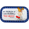 Peanuts Charlie Baseball Magnetic Tin Sign