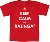 Big Bang Theory Keep Calm Bazinga T Shirt