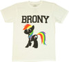 My Little Pony Brony Profile T Shirt Sheer