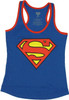 Superman Logo Ringer Tank Top Baby Tee