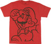 Mario Jump Outline T Shirt