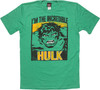 Incredible Hulk Block Portrait T Shirt Sheer