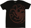 Game of Thrones Targaryen Vintage T Shirt Sheer