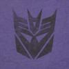 Transformers Decepticon Logo Stencil T Shirt Sheer