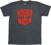 Transformers Autobot Logo Stencil T Shirt Sheer