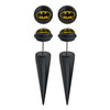 Batman Oval Logo Faux Taper Earrings