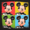 Mickey Mouse Color Quadrants Juvenile T Shirt