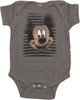 Mickey Mouse Face Stripes Snap Suit