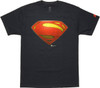 Superman Man of Steel Logo T Shirt