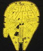 Star Wars Falcon Word Border T Shirt