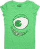 Monsters Inc Mike Glitter Face Youth T Shirt