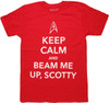 Star Trek Keep Calm Beam Me Up T Shirt Sheer