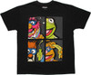 Muppets 4 Panel Close Up T Shirt