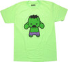 Incredible Hulk Toy Lime Green Heather T Shirt Sheer