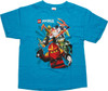 Lego Ninjago Ninja Herd Turquoise Youth T Shirt