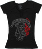 Sons of Anarchy Reaper Roses Braided Neck Baby Tee