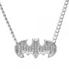 Batman Embossed Necklace Earrings Jewelry Set