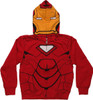 Iron Man Printed Hood Costume Juvenile Hoodie