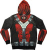 Deadpool Sublimated Costume Hoodie