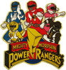 Power Rangers Group Over Logo Magnet