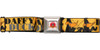 Looney Tunes Daffy Duck Expressions Orange Seatbelt Mesh Belt