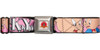 Looney Tunes Porky Pig Name Pink Seatbelt Mesh Belt