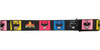 Power Rangers Color Square Helmets Mesh Belt