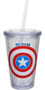 Captain America Shield Logo Travel Cup