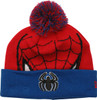 Spiderman Mask Cuff Pom Beanie