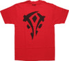 World of Warcraft MoP Horde Logo Red T-Shirt