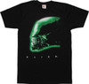 Alien Profile T-Shirt Sheer