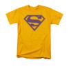 Superman Purple & Gold Shield T Shirt