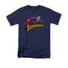 Superman Flying Over T Shirt