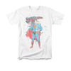 Superman Vintage Ink Splatter T Shirt