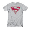 Superman Crimson & Gray Shield Heather T Shirt