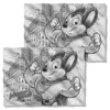 Mighty Mouse Sketch FB Pillow Case