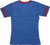 Captain America Dist Logo Ring VNeck Juniors Shirt