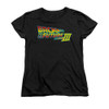 Back to the Future 3 Logo Ladies T Shirt