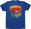 Transformers Dinobots Royal Blue T-Shirt Sheer