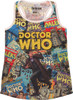 Doctor Who Comics Covers Junior Tank Top