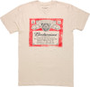 Budweiser Distressed Label Cream T-Shirt