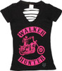 Walking Dead Walker Hunter V Neck Juniors T-Shirt