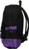 Joker Embroidered Face Black and Purple Backpack