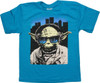 Star Wars Yoda Cans Shades Turquoise Youth T Shirt