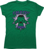 Incredible Hulk Smash Kawaii Juniors T-Shirt