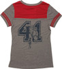 Captain America 41 V Neck Jersey Juniors T-Shirt