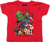 Avengers Lightning Group Red Infant T Shirt